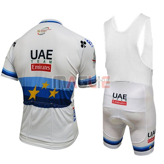 2018 Maglia UCI World Champion Leader UAE Manica Corta Lite Bianco